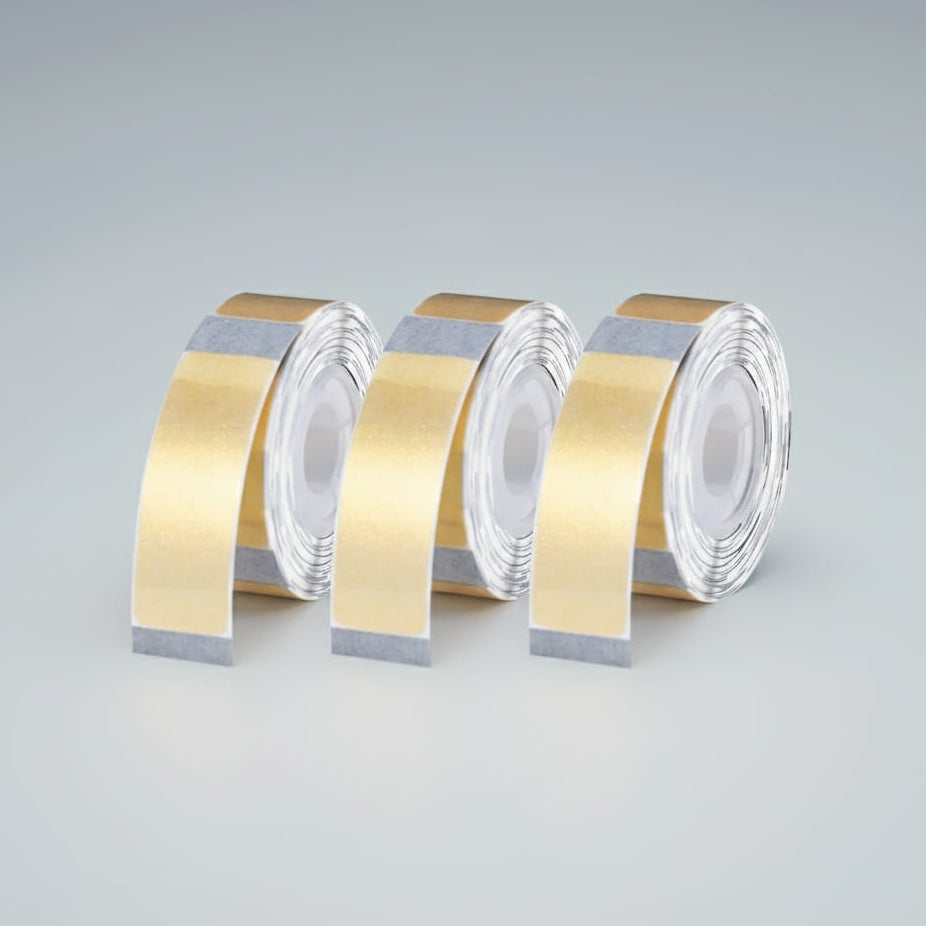 גלילי מדבקות זהובות – סט 3 יחידות יוקרתיות למדפסת פרינטאג