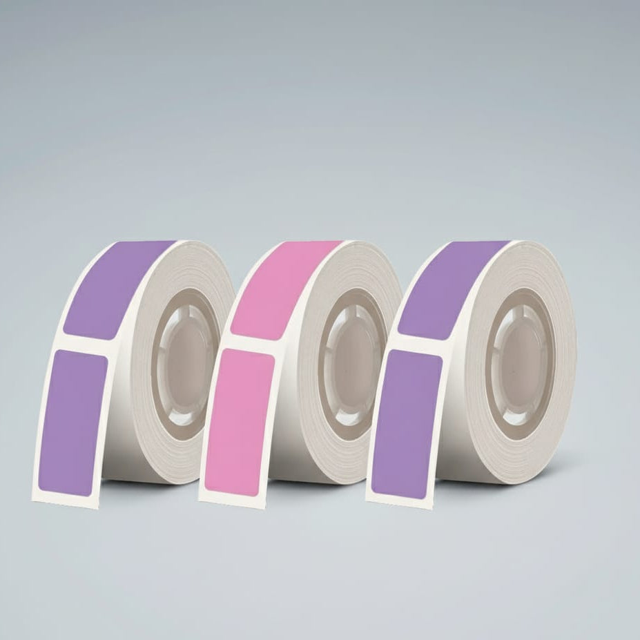 סט 3 גלילי מדבקות פרינטאג – גווני סגול ולבנדר